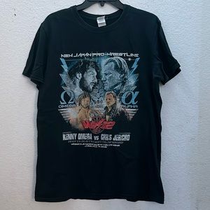 New Japan Pro-Wrestling Omega v. Jericho Wrestle Kingdom 12 Graphic T-shirt Med.